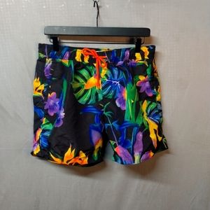 Trendy floral swim trunks
